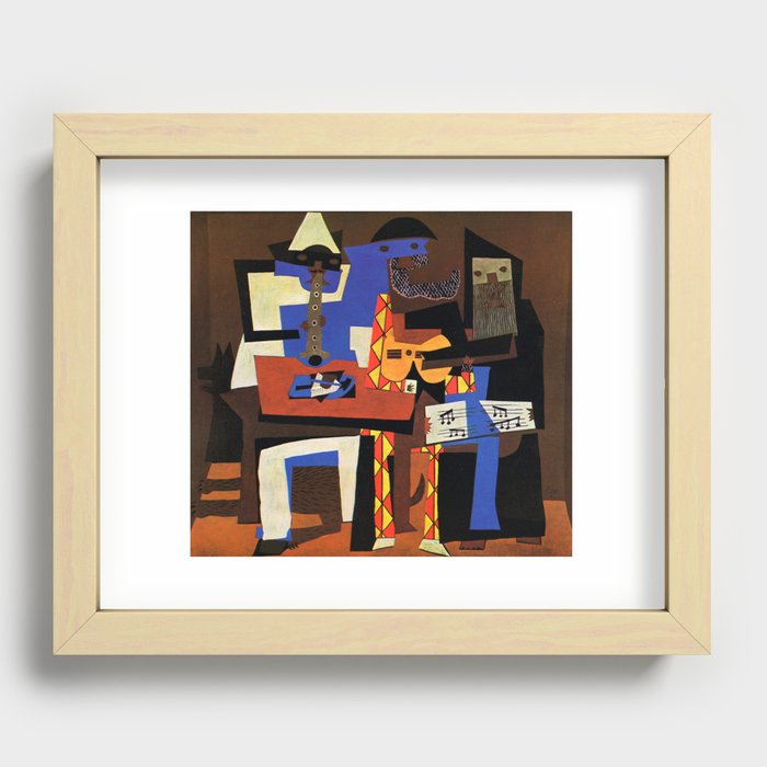 Pablo Picasso Three Musicians II Recessed Framed Print