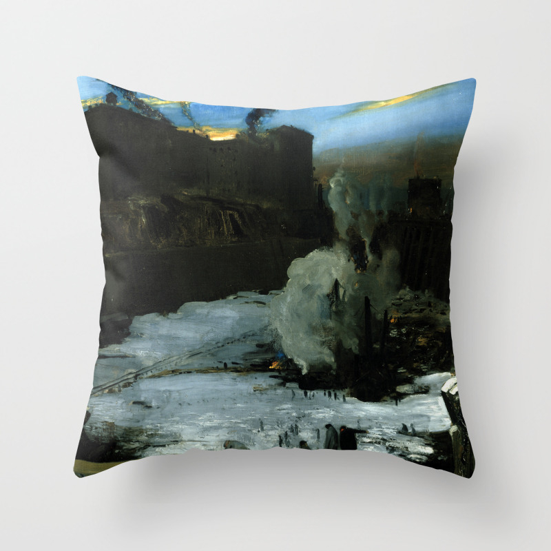 George Wesley Bellows Pennsylvania Station Excavation Throw Pillow By Pdpress Society6
