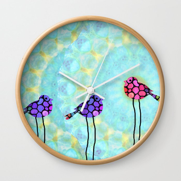 Mandala Bird Art - Be An Original Wall Clock