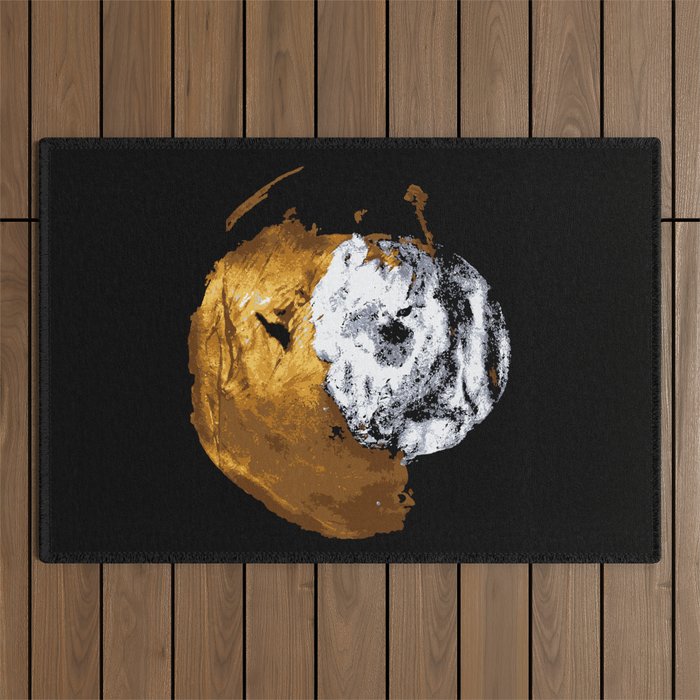 Sun and moon dancing Outdoor Rug