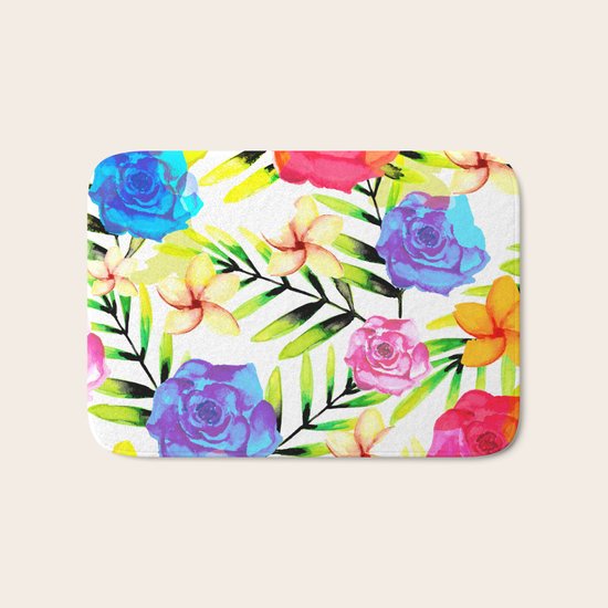 Floral Bath Mat