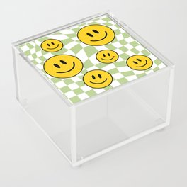 Trippy Checker Smileys  Acrylic Box