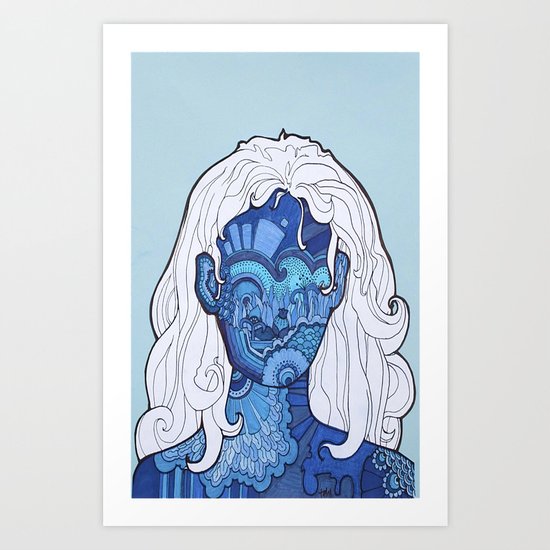 Winter Garden Art Print