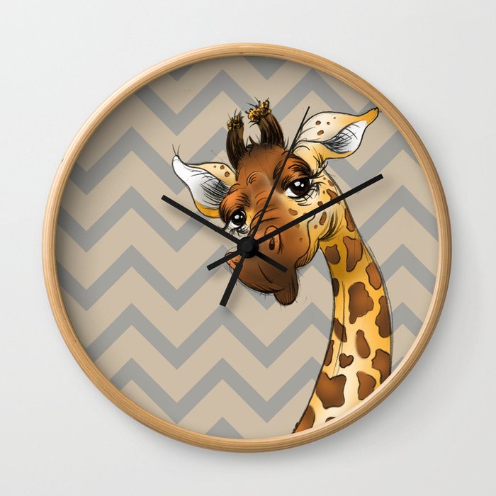 Chevron Giraffe! Wall Clock