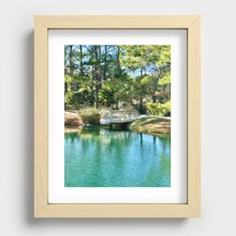 Overlooking the Turquoise Lagoon Recessed Framed Print