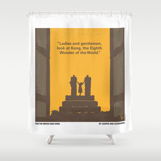 No133 My KING KONG minimal movie poster Shower Curtain