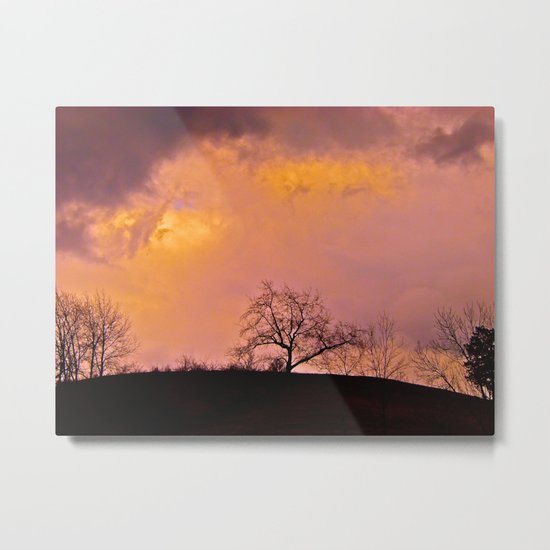 Morning Storm Clouds Metal Print