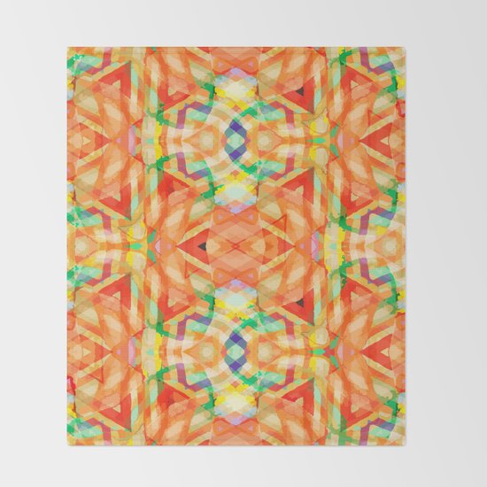 orange heat Throw Blanket