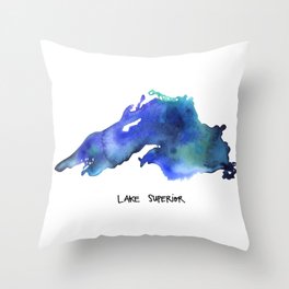 Lake Superior Throw Pillow