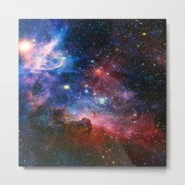 Carnia Nebula Metal Print | Starfield, Magical, Sparkly, Stars, Nebula, Outerspace, Graphicdesign, Purple, Fantasy, Pagan 