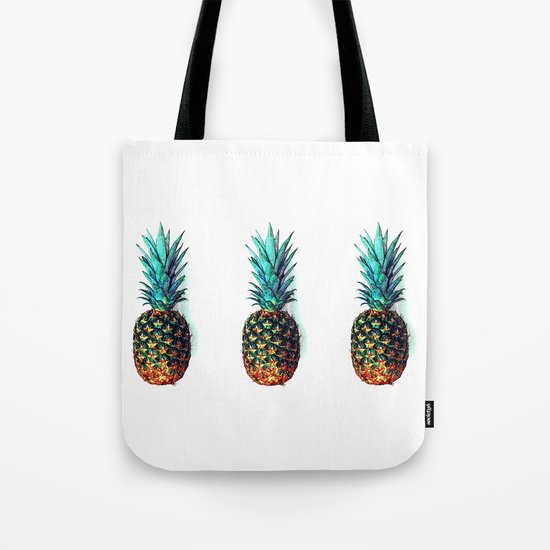 tri soldier pineapples Tote Bag