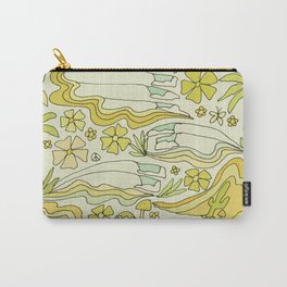 born to wander // retro surf art by surfy birdy Carry-All Pouch