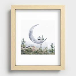 Moon House Recessed Framed Print