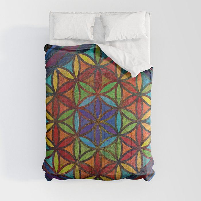 The Flower of Life (Sacred Geometry) 3 Comforter