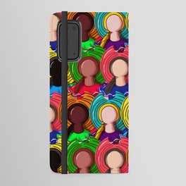 Lime Doll Pattern Android Wallet Case