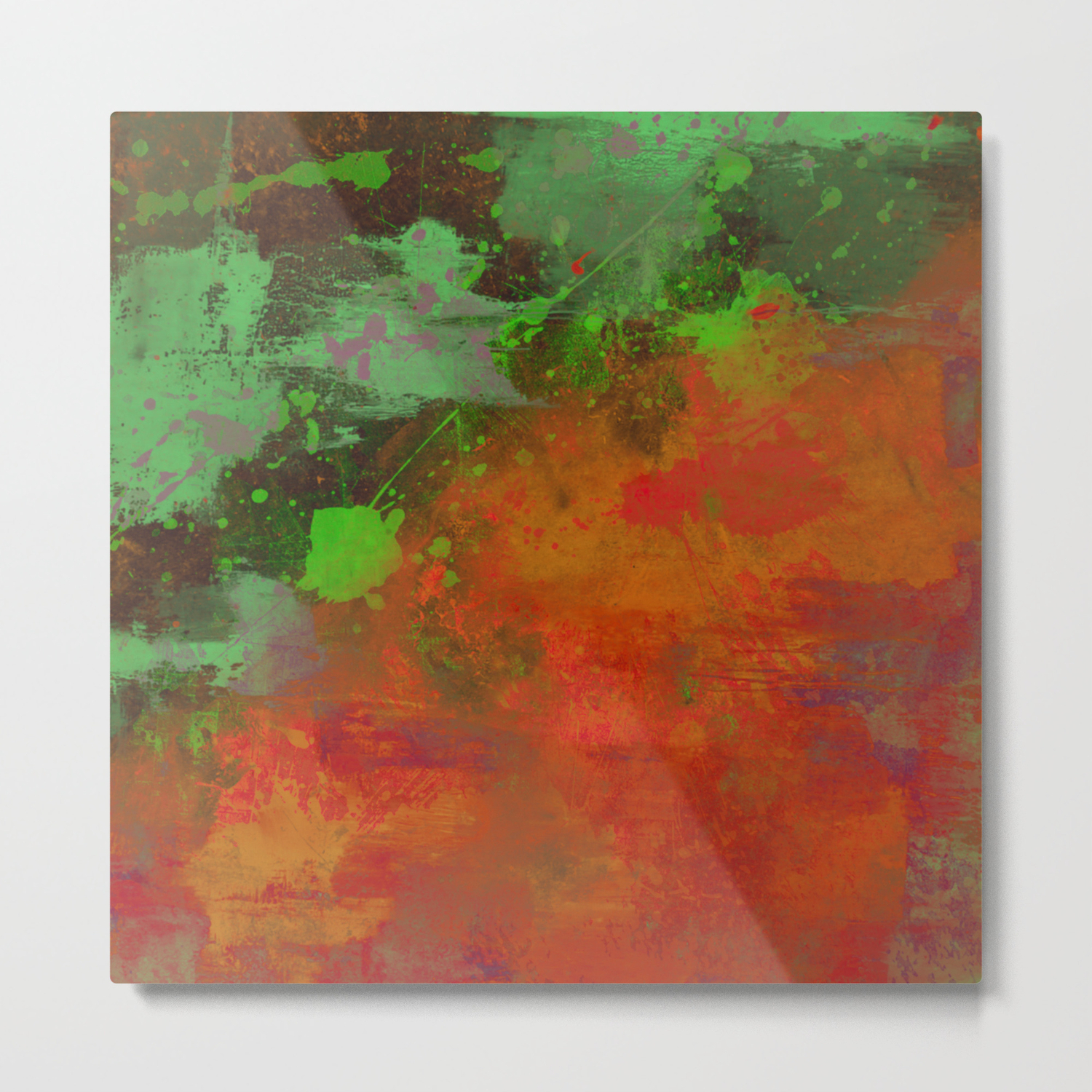 A Difference Of Opinion Abstract Painting Metal Print By