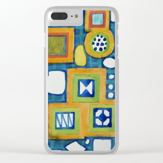 Cluster of Wall Objects Clear iPhone Case
