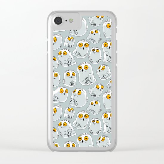 Snowy Owls. Clear iPhone Case