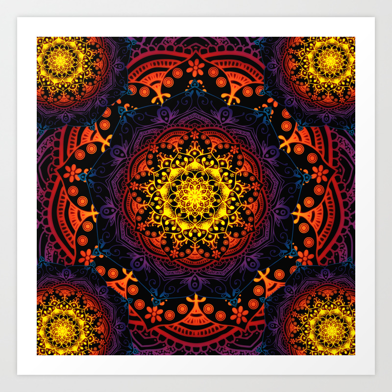 Third Eye Export Hippie Mandala Yoga Meditation Bohemian Twin Tapestries Psychedelic Intricate Floral Hamsa Hand Hand Made Brush Work Design Indian Bedspread Magical Thinking Tapestry