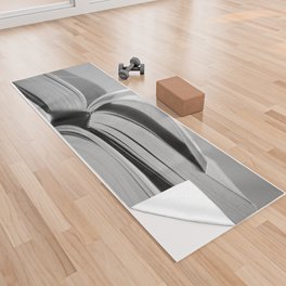 Open Books in Black and White Yoga Towel