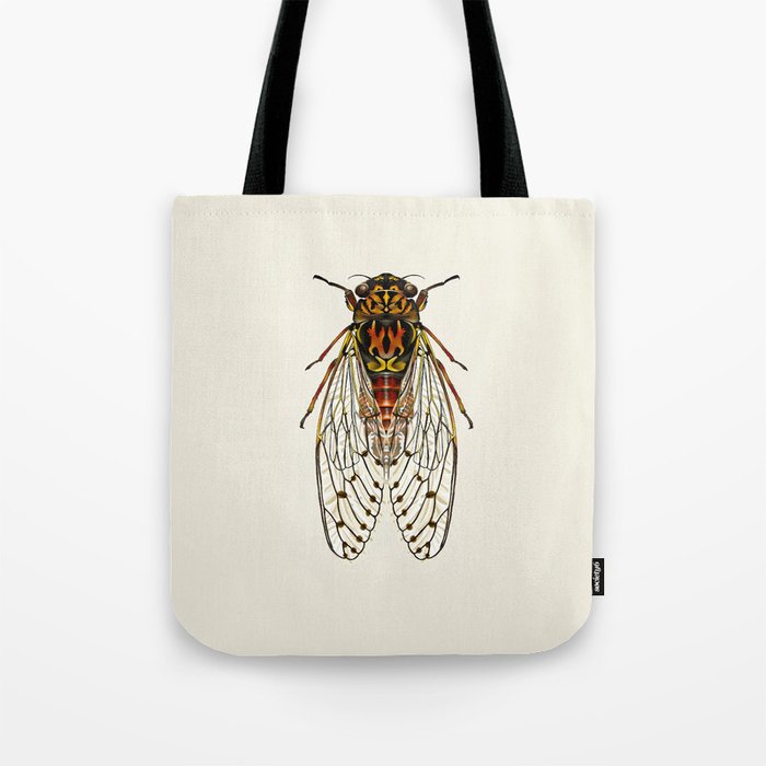 Cicada Orni Bug Tote Bag
