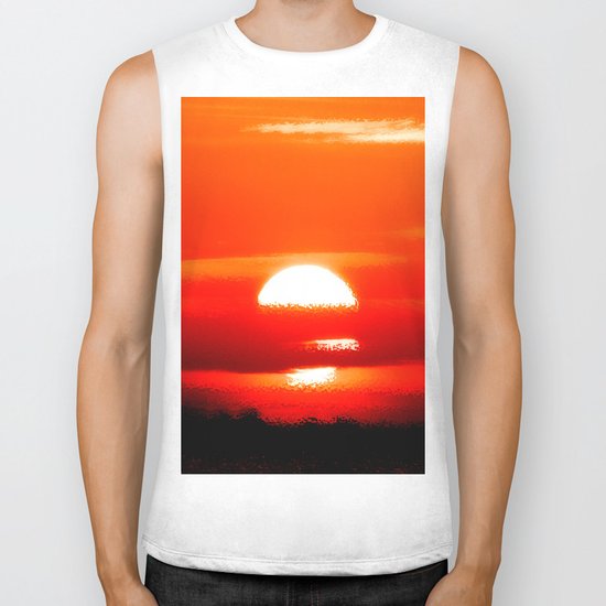 Sunrise Abstract Biker Tank