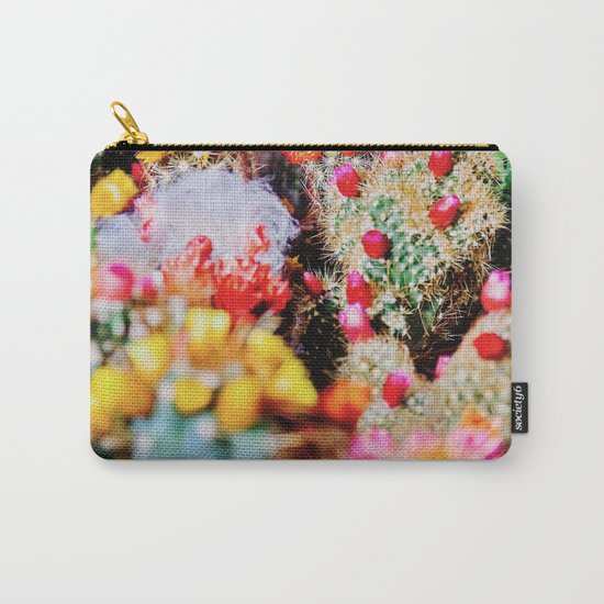 RAINBOW CACTUS CLUSTER PATTERN Carry-All Pouch