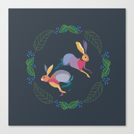 Rabbits Canvas Print