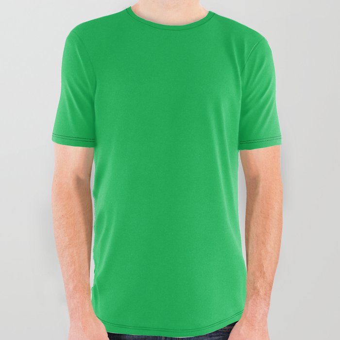 North African Ocellated Lizard Green All Over Graphic Tee