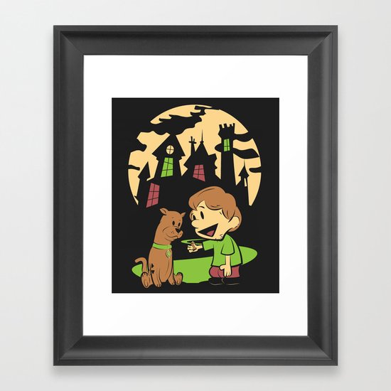 Shaggy n Scoob Framed Art Print