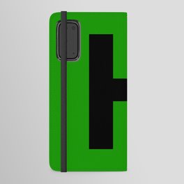 Letter H (Black & Green) Android Wallet Case