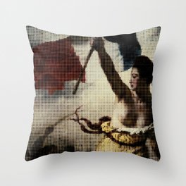 Delacroix's Liberty Throw Pillow