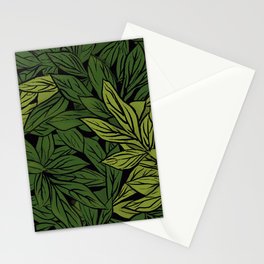 Emerald Foliage Stationery Cards