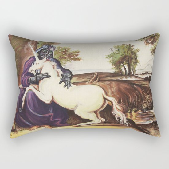 Vader and Unicorn Rectangular Pillow