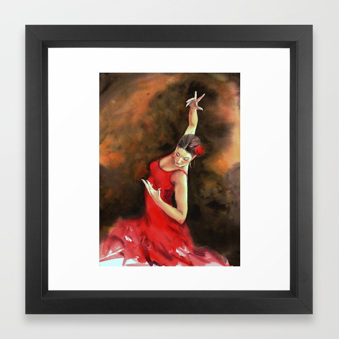 Flamenco Dancer Metal Tabletop Art