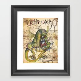 Jabberwock from the Field Guide to Dragons Framed Art Print