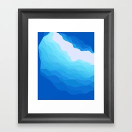 Icy Abyss Framed Art Print