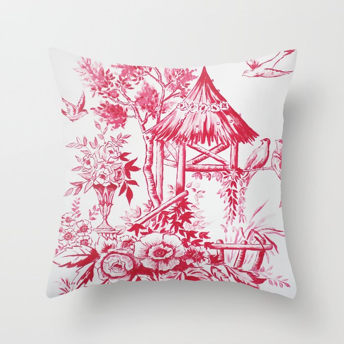 Red and white decorative pillows 2025