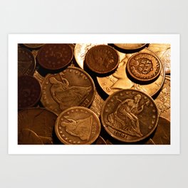 Cool Old Coins Art Print