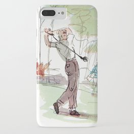 Are You Looking At My Putt? Vintage Golf iPhone Case | Gift, Sunnyday, Dormdecor, Golfing, Golfcourse, Painting, Sports, Illustration, Retro, Dad 
