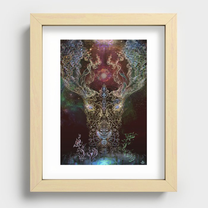 DeerTree - Medicina Cosmic Shoko Recessed Framed Print