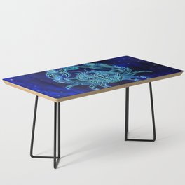 Astrology Horoscope Cancer Zodiac Blue Coffee Table