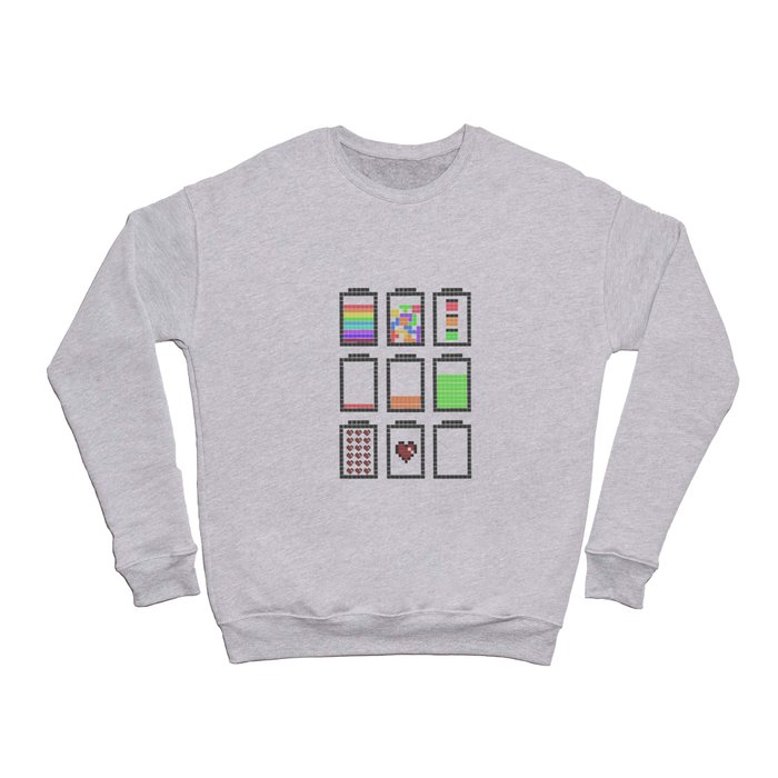 8 bits Battery Crewneck Sweatshirt