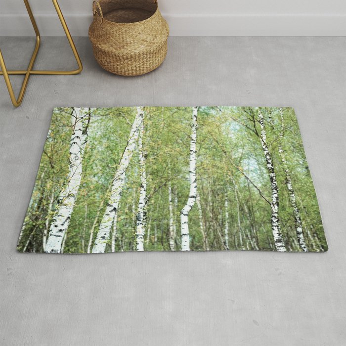 the birch forest III Rug