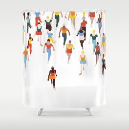 The Hardest Thing for a Ballerina to Do Is Walk Shower Curtain