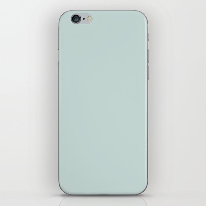 Pale Pastel Blue Solid Color Hue Shade 2 - Patternless iPhone Skin