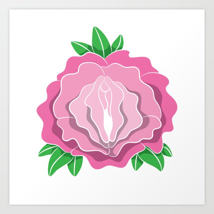 Womens Rose Vagina Womens Shirt Pussy Flower Pussies Vag Puss Gift