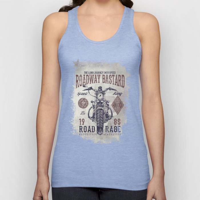 Vintage Motorcycle Poster Style Tank Top