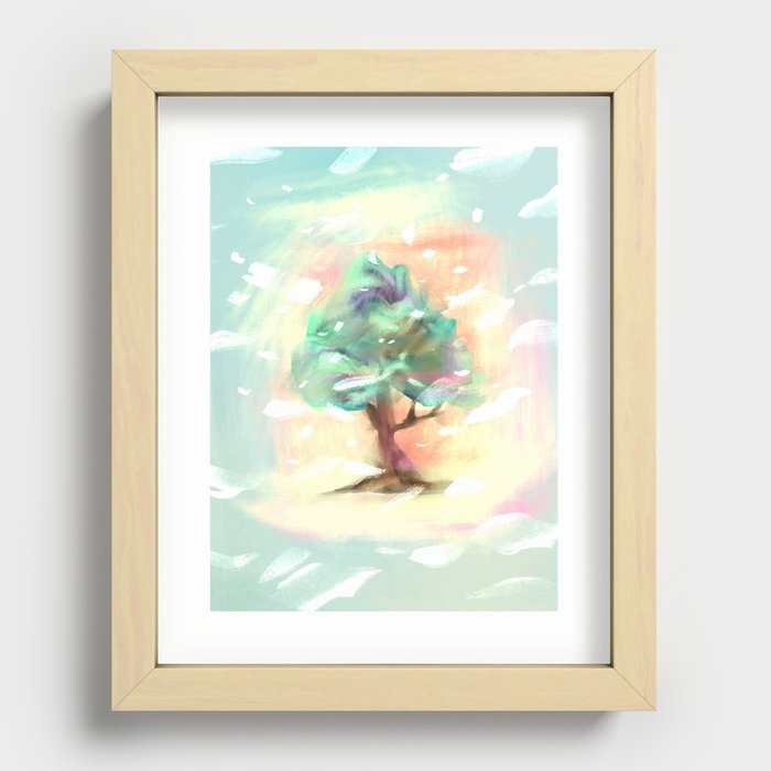 Bonsai Tree Recessed Framed Print