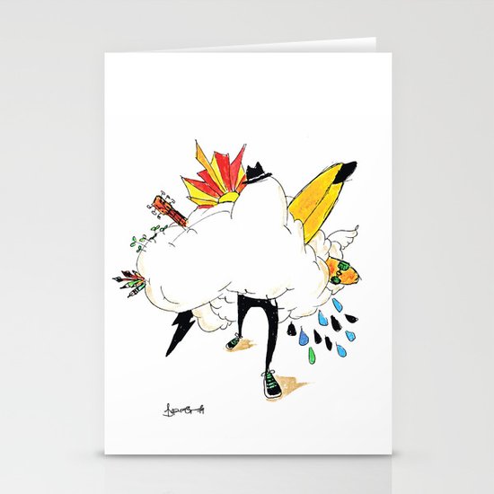 ED IN THE CLOUDS Stationery Cards